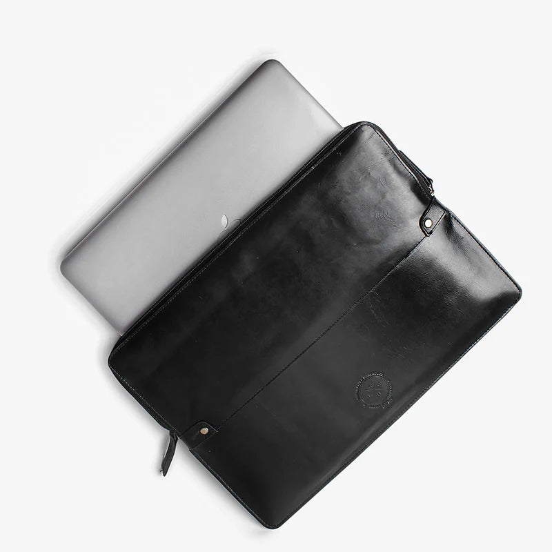 Dual Leather Laptop Sleeve