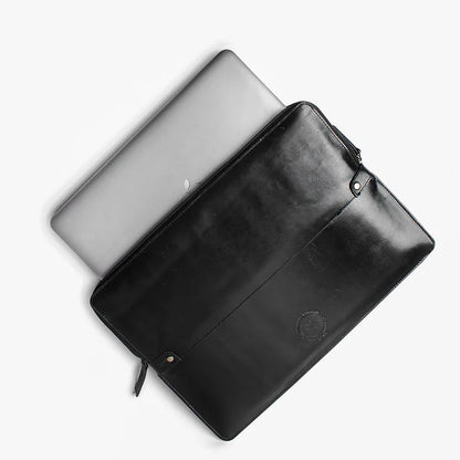 Dual Leather Laptop Sleeve